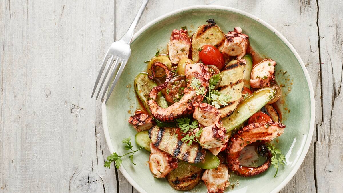 Pulpo-Salat vom Grill: Rezept von Betty Bossi | Schweizer Illustrierte