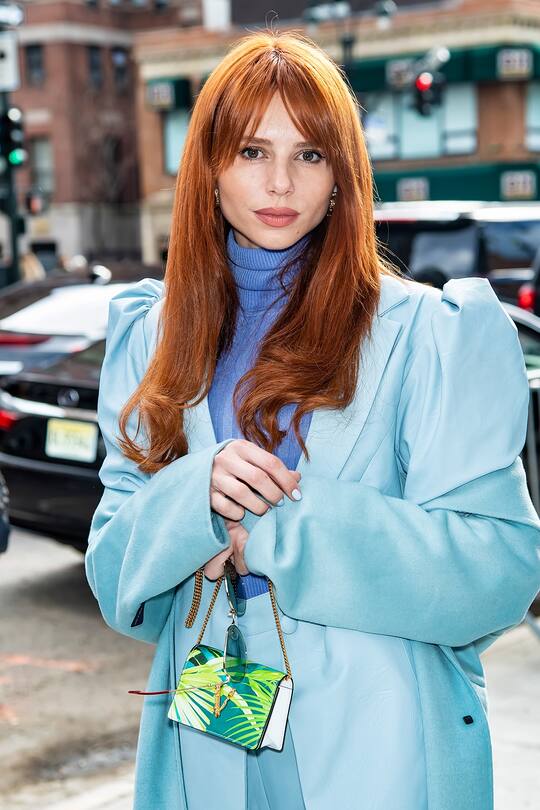 Trend-Frisur Curtain Bangs