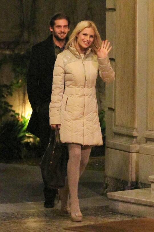 Michelle Hinziker Tomaso Trussardi in Milano 3