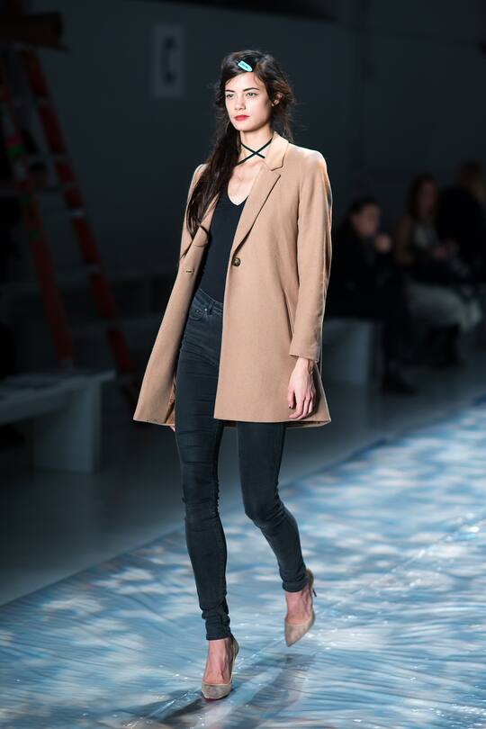 NEW YORK, NY - FEBRUARY 12: Model Anja Leuenberger attends the Jenny Packham fashion show during February 2017 New York Fashion Week: The Shows at Gallery 3, Skylight Clarkson Sq on February 12, 2017 in New York City. (Photo by Michael Stewart/WireImage)