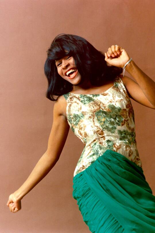 1964: Tina Turner of the husband-and-wife R&B duo Ike & Tina Turner poses for a portrait in 1964. (Photo by Michael Ochs Archives/Getty Images)