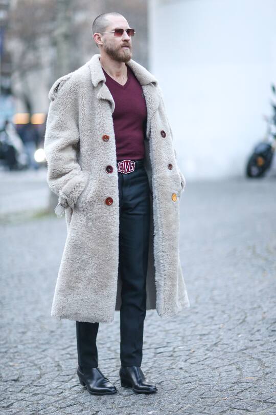 Justin O’Shea im Pelz