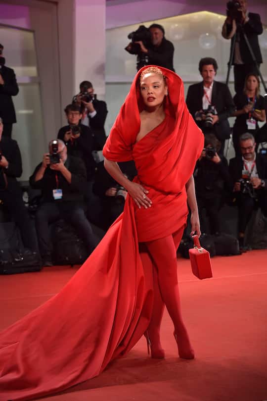 American actress Tessa Thompson at the 79 Venice International Film Festival 2022. Bardo Red Carpet. Venice (Italy), September 1st, 2022 (Photo by Rocco Spaziani/Archivio Spaziani/Mondadori Portfolio via Getty Images)