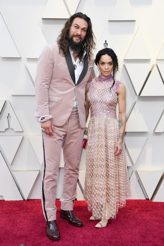 HOLLYWOOD, CALIFORNIA - FEBRUARY 24: (L-R) Lisa Bonet and Jason Momoa attend the 91st Annual Academy Awards at Hollywood and Highland on February 24, 2019 in Hollywood, California. (Photo by Frazer Harrison/Getty Images)