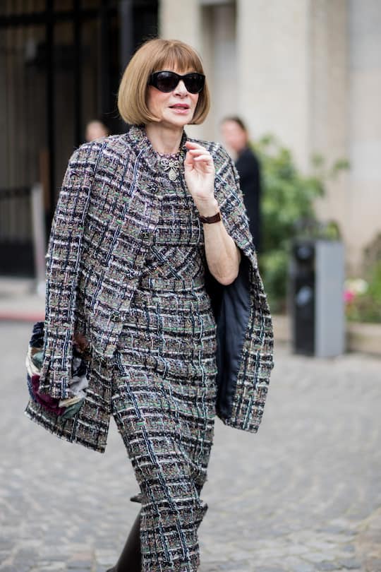 PARIS, FRANCE - MARCH 06: Anna Wintour is seen outside Miu Miu during Paris Fashion Week Womenswear Fall/Winter 2018/2019 on March 6, 2018 in Paris, France. (Photo by Christian Vierig/Getty Images)