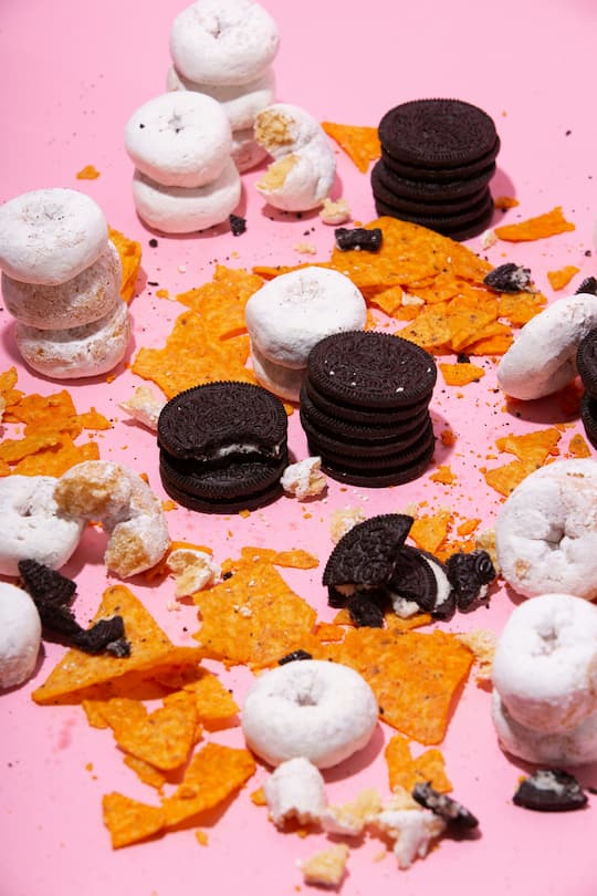 Gelüste auf alles süsse und salzige während der Tage