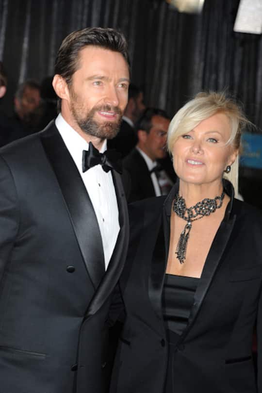 Actor Hugh Jackman and wife Deborah Lee Furness on the red carpet at the 85th Academy Awards (Oscars) held at the Dolby Theater in Hollywood. (Photo by Frank Trapper/Corbis via Getty Images)