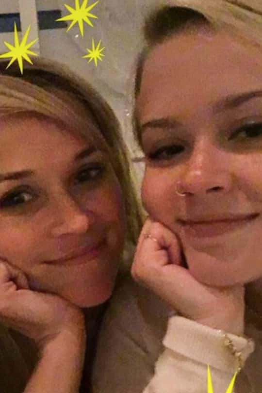 Reese Witherspoon mit Tochter Ava auf Instagram