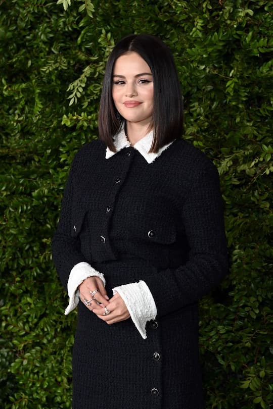 LOS ANGELES, CALIFORNIA - DECEMBER 10: Selena Gomez, wearing CHANEL, attends the Academy Women's Luncheon presented by CHANEL at the Academy Museum Of Motion Pictures on December 10, 2024 in Los Angeles, California. (Photo by Jon Kopaloff/WireImage)