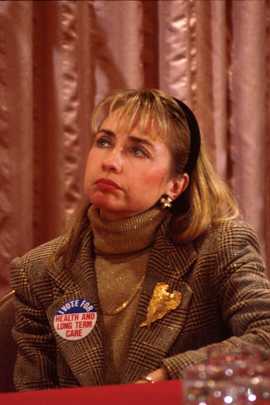 Hillary Clinton trug den Trendlook der Stunde schon in den 90ern