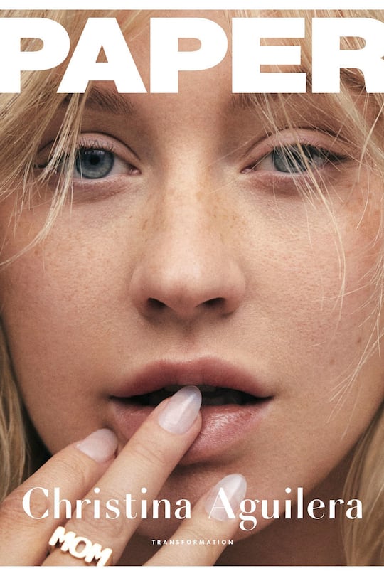 Christina Aguilera auf dem Paper Magazine Cover