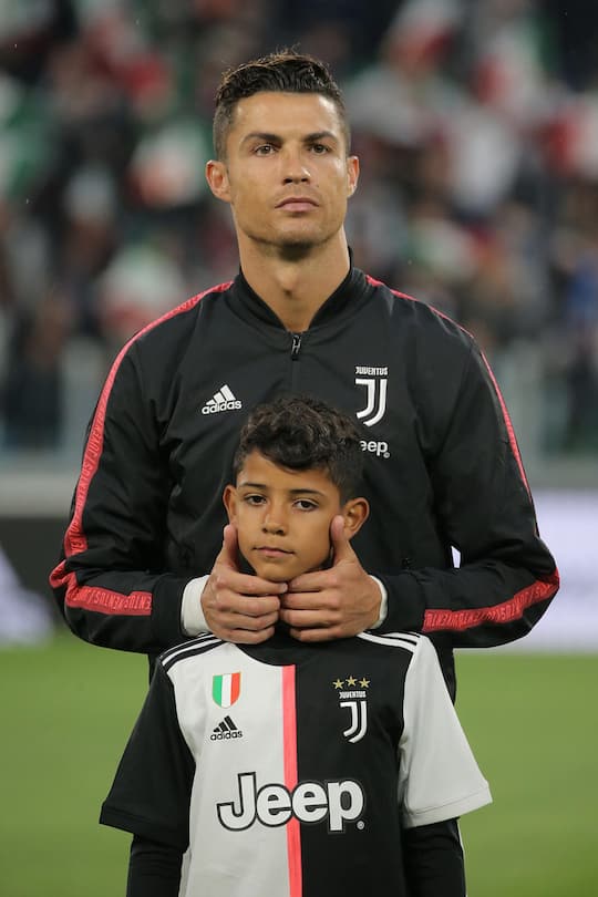 Cristiano Ronaldo mit Junior