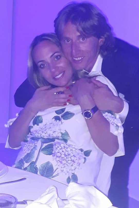 Luka Modric Nati-Spieler Kroatien und Real Madrid Spieler und seine Familie