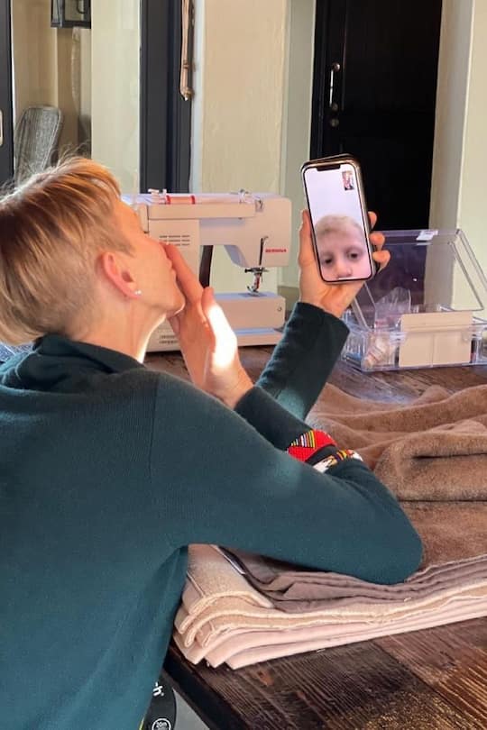 Charlène von Monoaco im Videocall