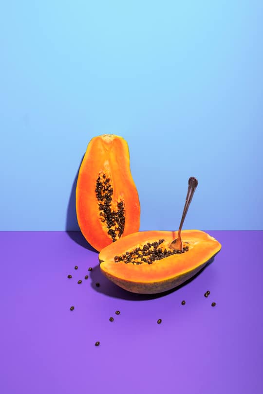 Schon gewusst? Die Papayakerne können sogar für salzige Speisen verwendet werden.