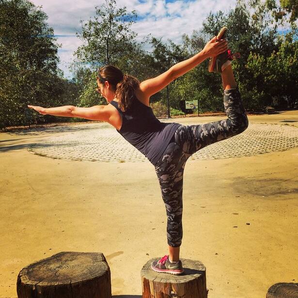 Lea Michele Yoga