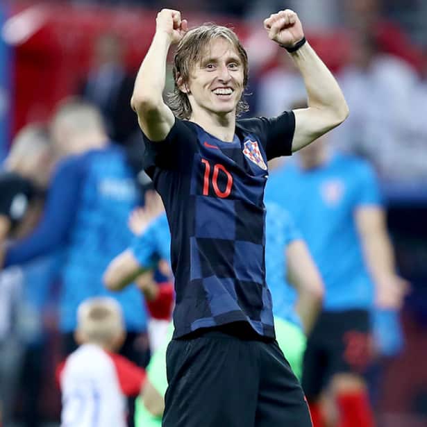 Luka Modric Nati-Spieler Kroatien und Real Madrid Spieler und seine Familie