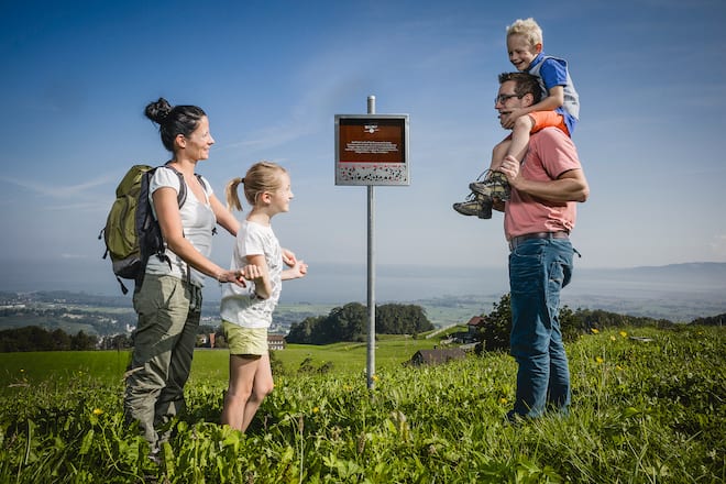 Witzweg Erlebnisrundfahrt, Wolfhalden, Wandern Familie Aussicht Vorderland