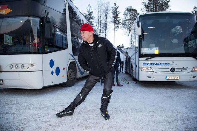 Ueli Maurer am Wasalauf in Schweden.