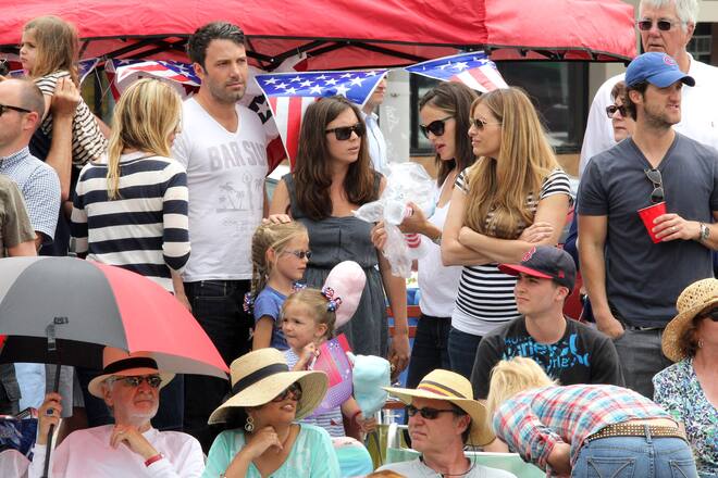 Ben Affleck Jennifer Garner Independence Day 4th of July Parade