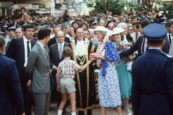 Diana und Charles in Australien und Neuseeland