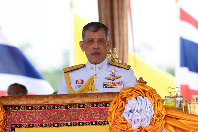 Thai King Maha Vajiralongkorn presides over the annual royal ploughing ceremony at the Sanam Luang park in Bangkok, Thailand. 09 May, 2019. (Photo by Anusak Laowilas/NurPhoto via Getty Images)