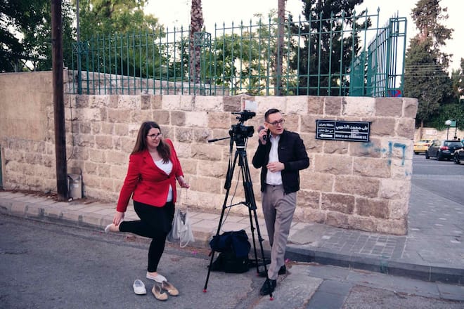 SRF Korrespondentenpaar Anita Bünter und Jonas Bischoff Jordanien