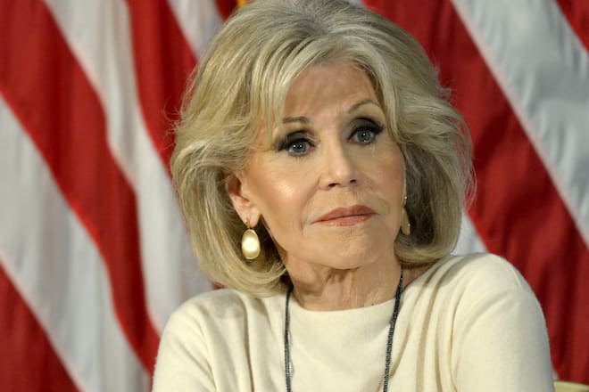 WASHINGTON, DC - DECEMBER 17: Actress and activist Jane Fonda at the National Press Club Headliners Luncheon at the National Press Club on December 17, 2019 in Washington, DC. (Photo by Shannon Finney/Getty Images)