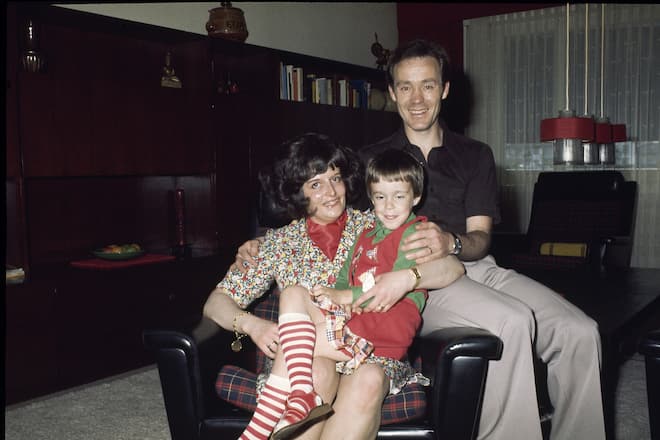 Köbi mit Ehefrau Alice und Tochter Viviane.