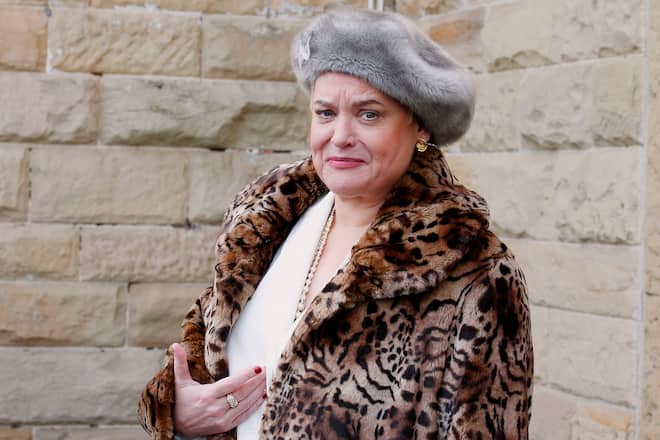 STUTTGART, GERMANY - MARCH 06: Hella von Sinnen attends the 'SOKO Stuttgart' movie shooting on March 6, 2013 in Stuttgart, Germany. (Photo by Thomas Niedermueller/Getty Images)