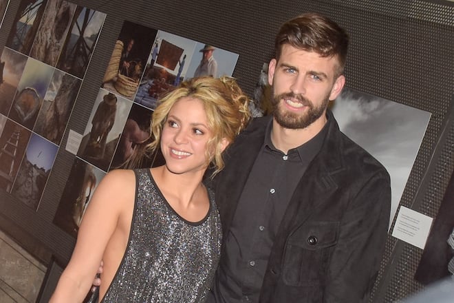 Gerard Pique (R) and Shakira (L) attend the 'Festa De Esport Catala 2016 Awards' on January 25, 2016 in Barcelona, Spain.
