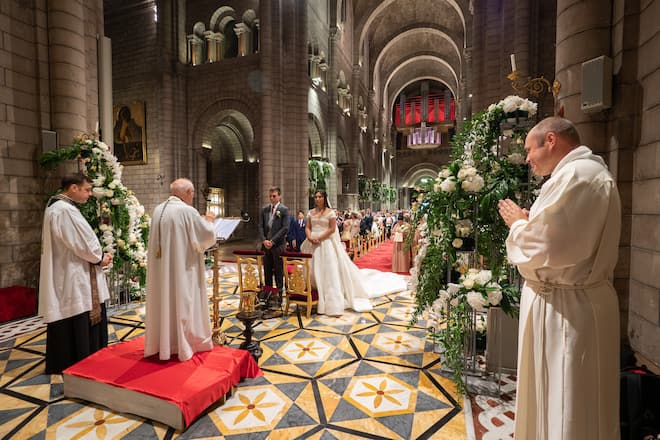 Zeremonie Ducruet in der Kathedrale Notre-Dame-Immaculée in Monaco