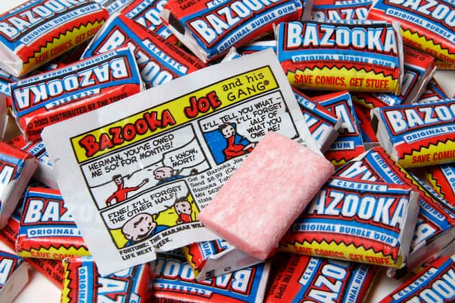 Kindheitserinnerungen Süssigkeiten Bazooka