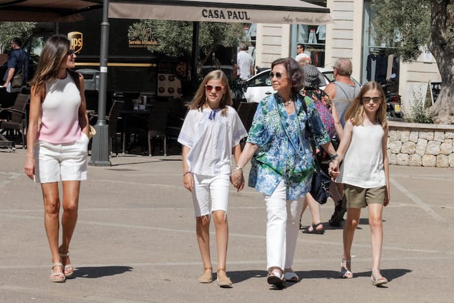 Königin Sofia Königin Letitia Prinzessinnen Leonor Sofia