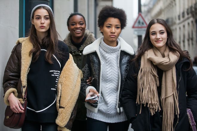 FASHION week new york 2017 spring summer 2018 model off duty street style