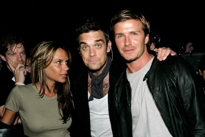 David Victoria Beckham Robbie Williams