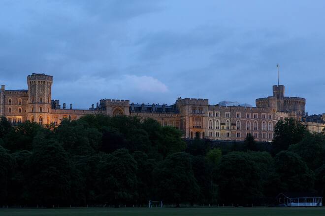 Schloss Windsor in der Nacht