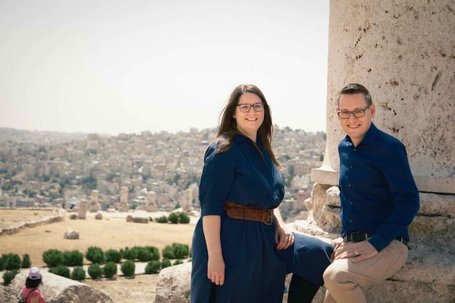 SRF Korrespondentenpaar Anita Bünter und Jonas Bischoff Jordanien
