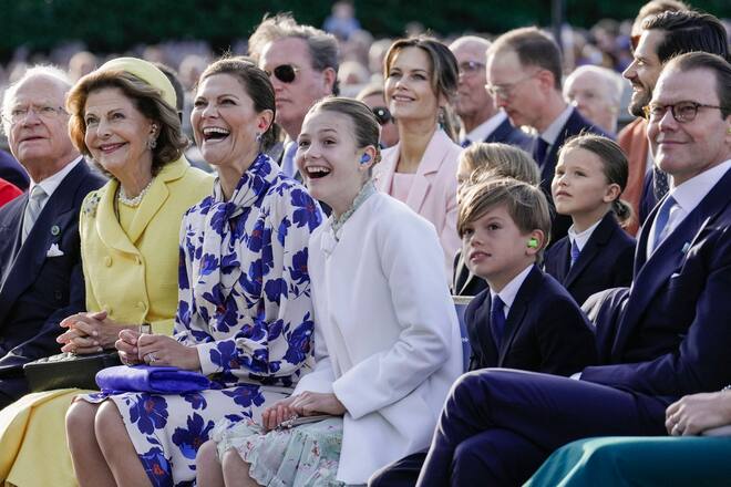 Victoria von Schweden mit Familie