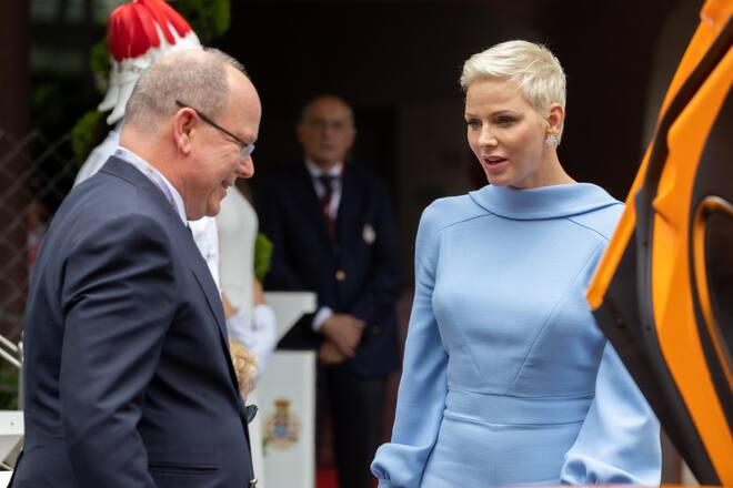 Fürst Albert und Fürstin Charlène