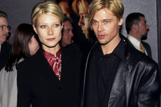 Gwyneth Paltrow and Brad Pitt during "The Devil's Own" Premiere at Cinema One in New York City, New York, United States. (Photo by Ke.Mazur/WireImage)