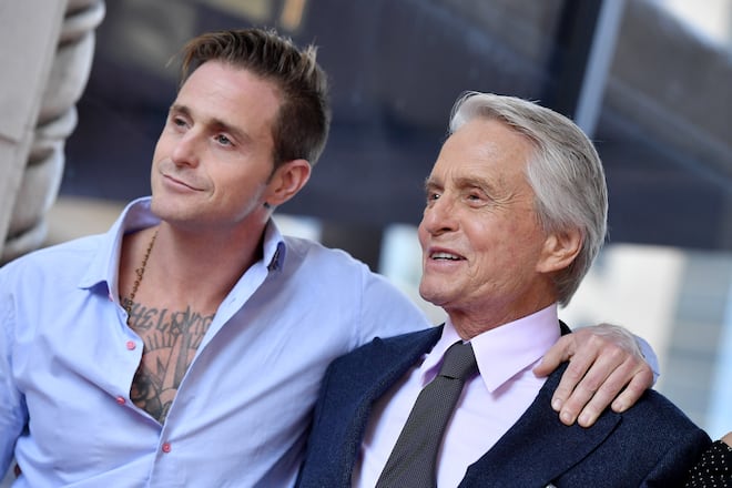 Cameron Douglas and Michael Douglas