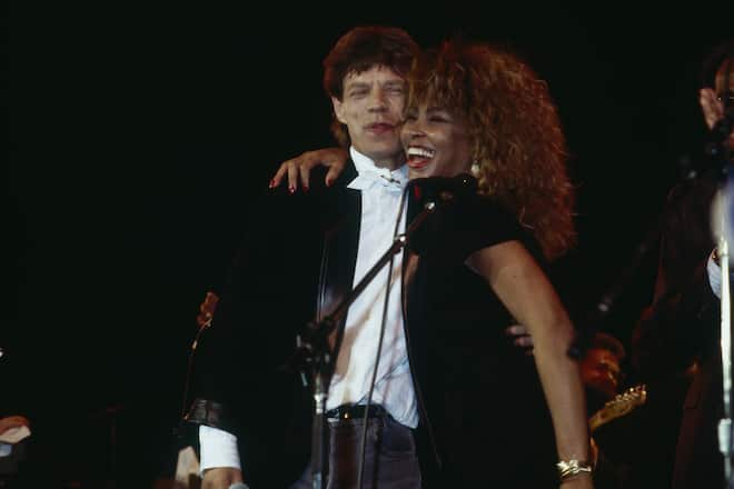 Tina Turner und Mick Jagger