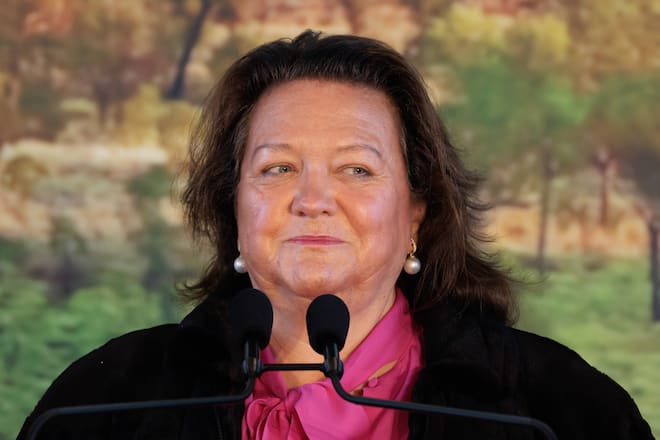 Gina Rinehart kann zufrieden sein – sie hat ausgesorgt.