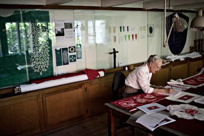 Königin Margrethe designt