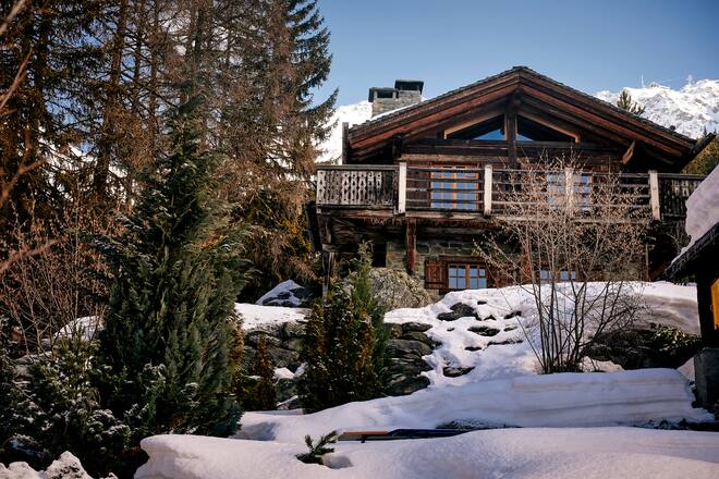 Verbier, Spuren Suche Kronprinz Frederik von Daenemark, Wohnhaus