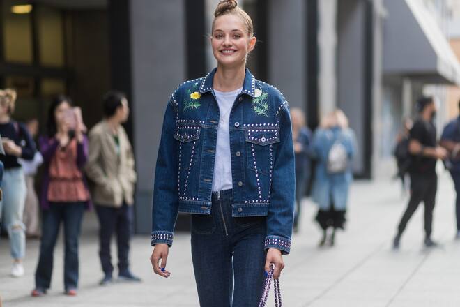 FASHION week new york 2017 spring summer 2018 model off duty street style
