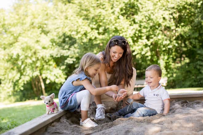 Kiki Maeder und Familie