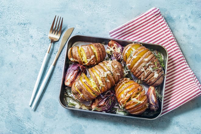 Hasselback-Kartoffeln
