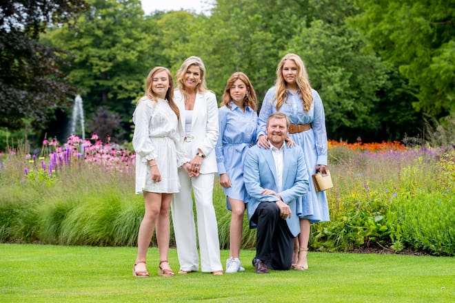 König Willem-Alexander Königin Maxima Prinzessin Amalia Prinzessin Alexia Prinzessin Ariane